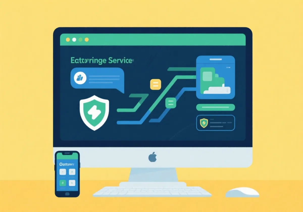 稳定数据同步与多端访问示意图